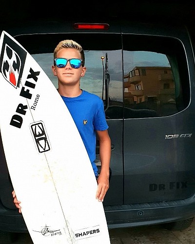 Valerietto davamti il nostro garage