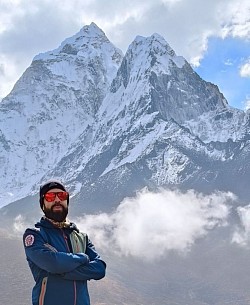 Daniele Verdecchia sull'Himalaya
