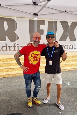 Geppo da DrFix durante evento sportivo al Foro Italico di Roma